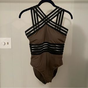 LAST DAY Kenneth Cole olive swimsuit